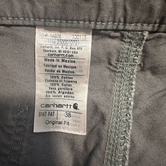 Carhartt men’s shorts original fit gray size 38 - Picture 3 of 3